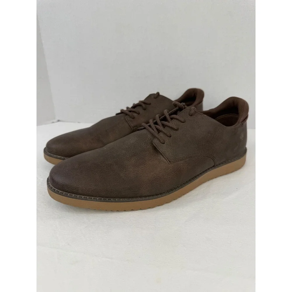 Dr. Scholls Mens Sync Oxford Shoes Brown Lace Up Casual Dress Shoes Size 11M‎